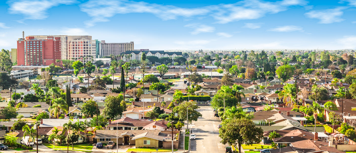 Panoramic view of Anaheim