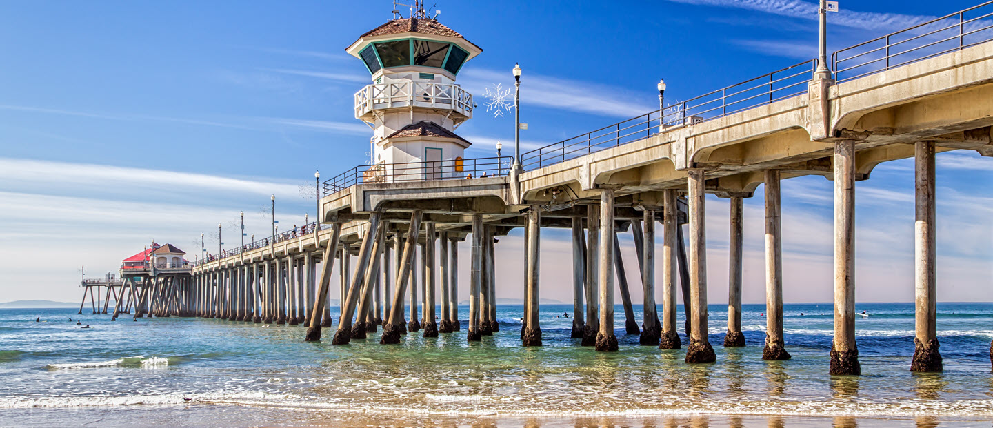 View of Huntington Beach pier