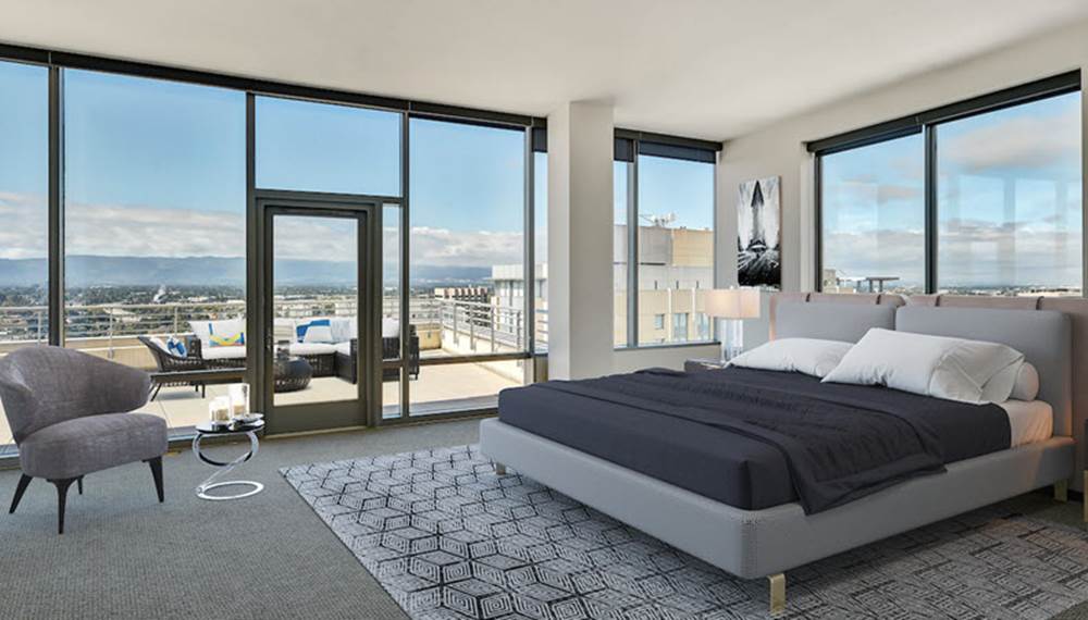 360 Residences Apartments Penthouse Bedroom View