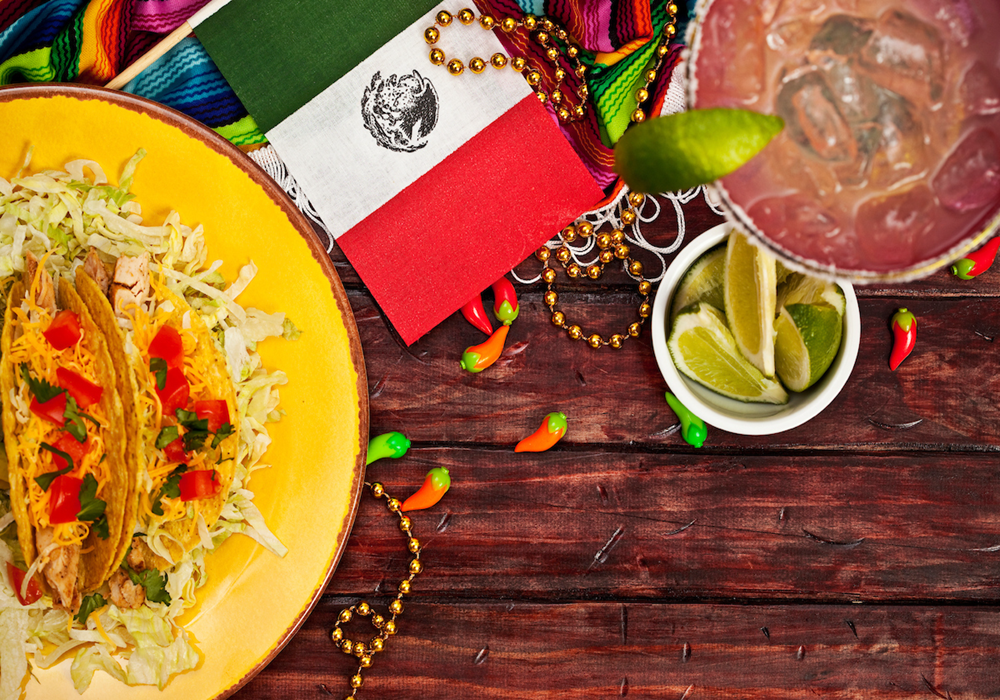 Mouth-watering tacos at a Mexican restaurant in San Diego, California