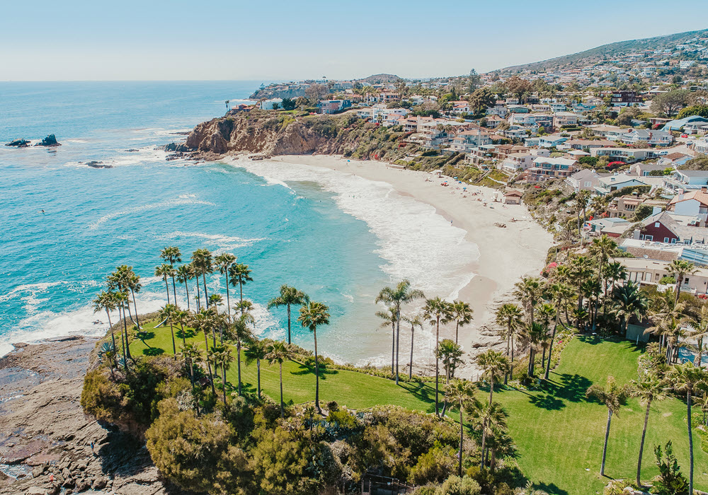 Beachside community of Laguna Beach.