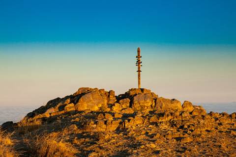 Peak of Mission Peak Regional Preserve.