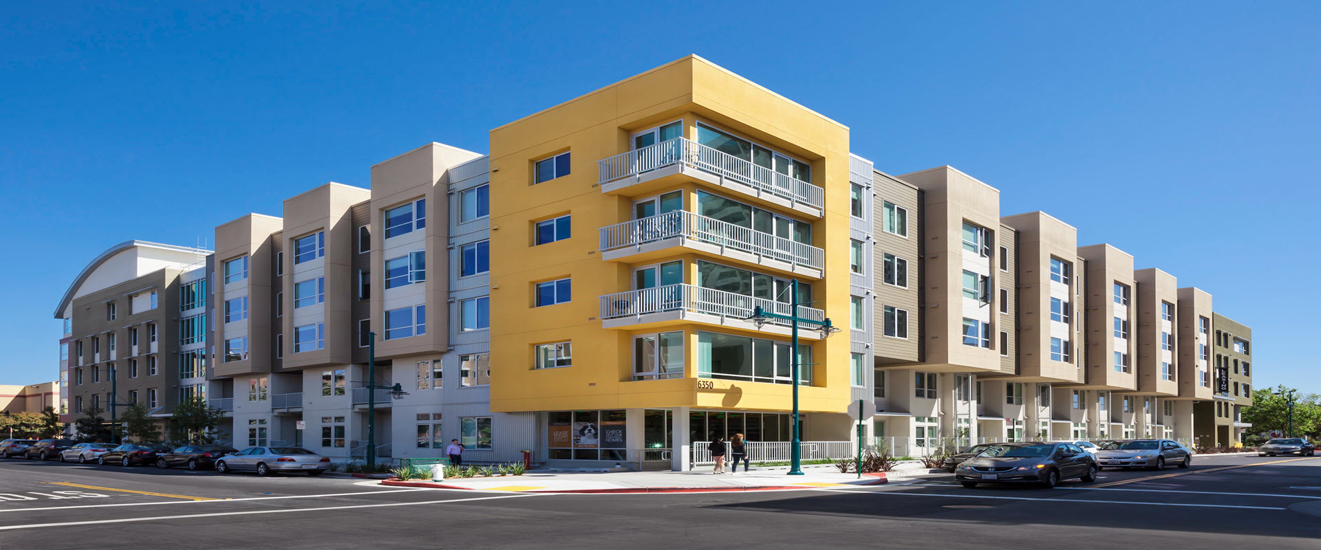 Smart home building outside view